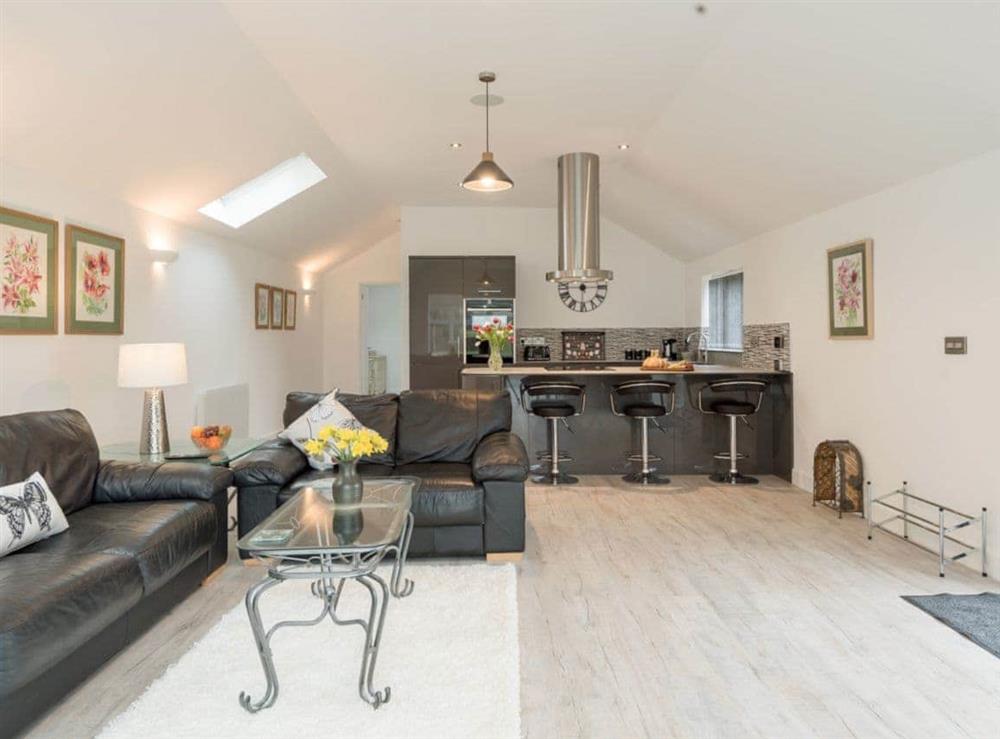 Well presented open plan living space at Bay Cottage in Boughton, near Downham Market, Norfolk