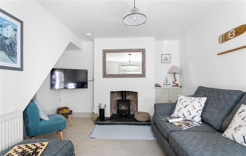 Enjoy the living room at Bay Cottage, Devon