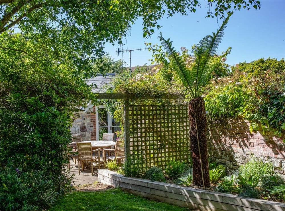 Garden at Bay Cottage in Brook, near Brighstone, Isle of Wight