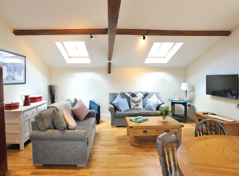 Living area at Bay Cottage in Brook, near Brighstone, Isle of Wight