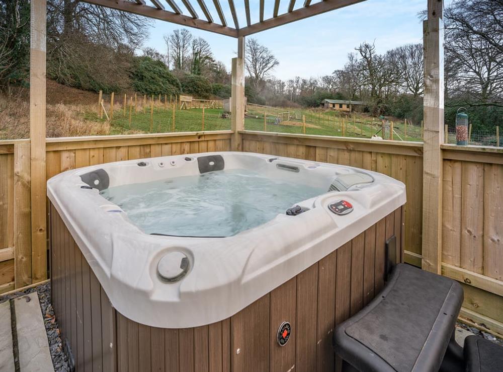 Hot tub (photo 2) at Bay Cottage in Coytrahen, near Bridgend, Mid Glamorgan