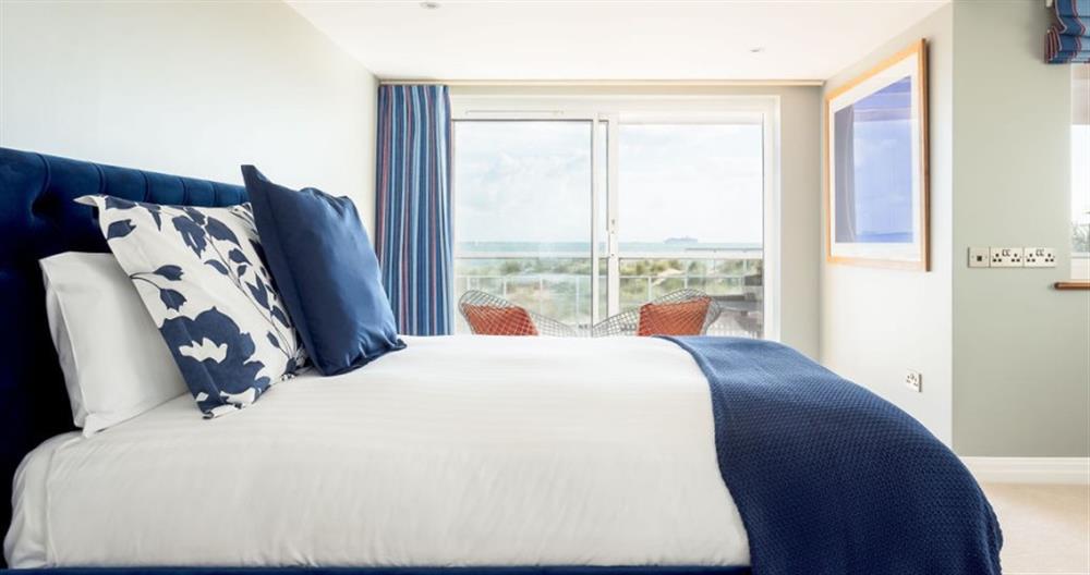 This is a bedroom at Bay Harbour View No.4 in Sandbanks