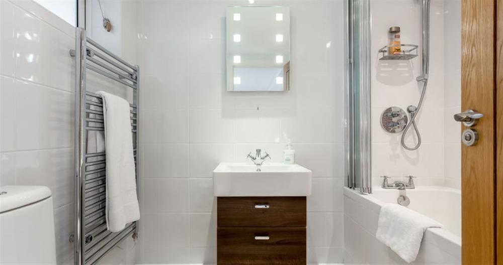 This is the bathroom at Bay Harbour View No.4 in Sandbanks