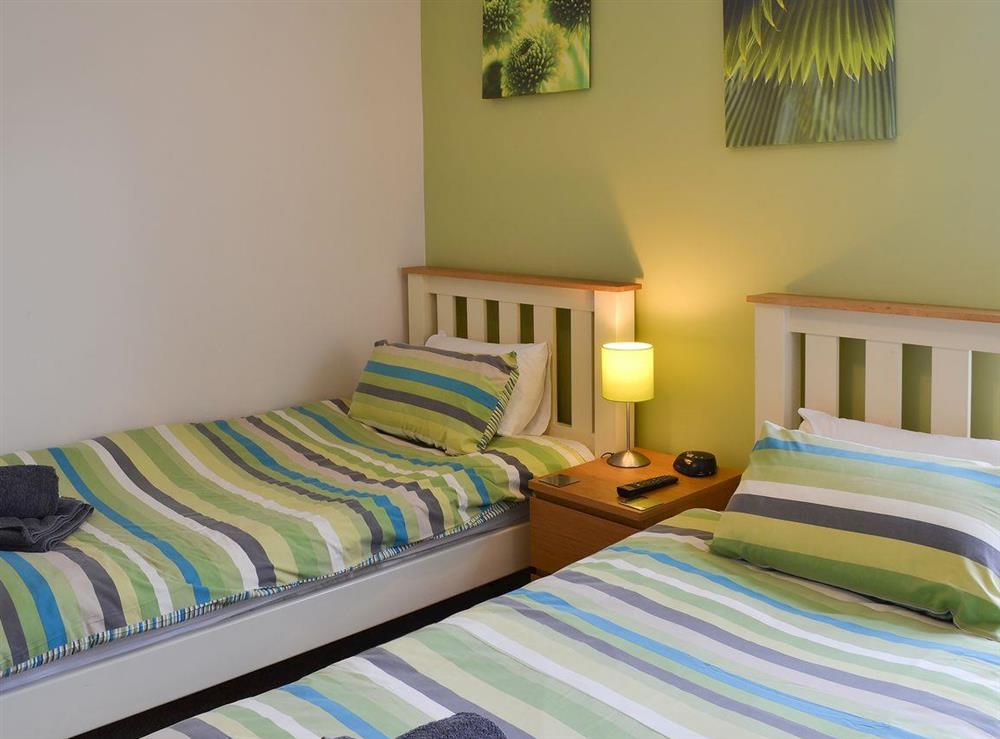 Twin bedded room at Bay House in Filey, North Yorkshire