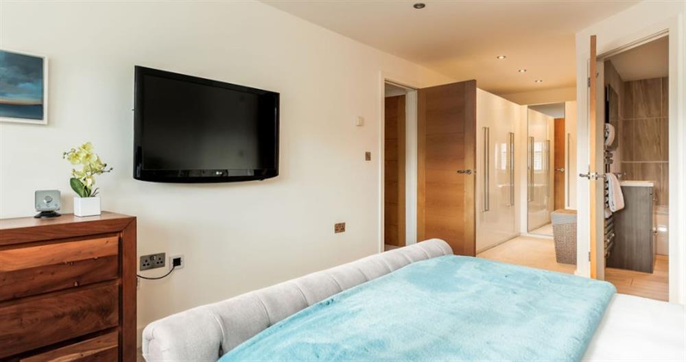 One of the bedrooms at Bay Reach in Sandbanks