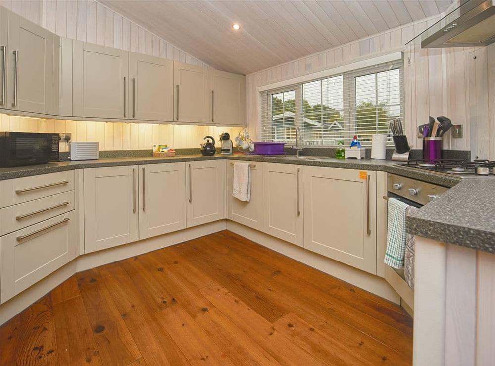 Kitchen area at Bay tree Lodge in Willington, near Derby, Derbyshire