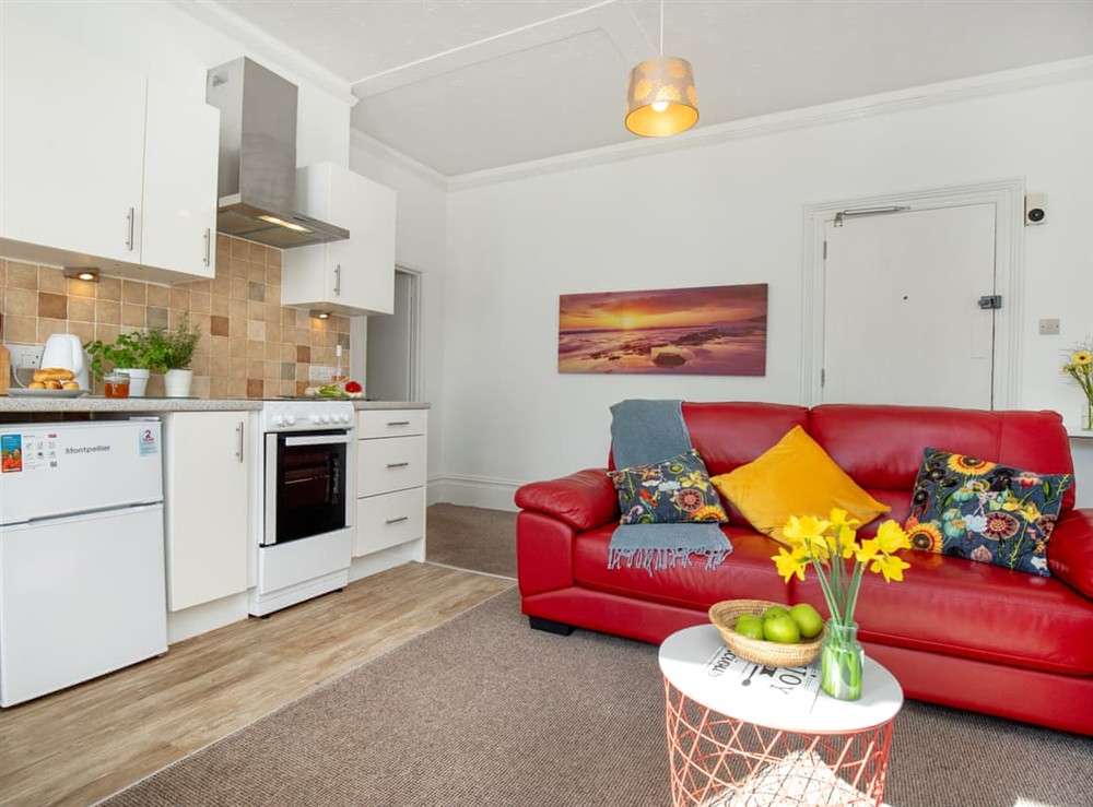 Open plan living space at Bay Tree View in Paignton, Devon