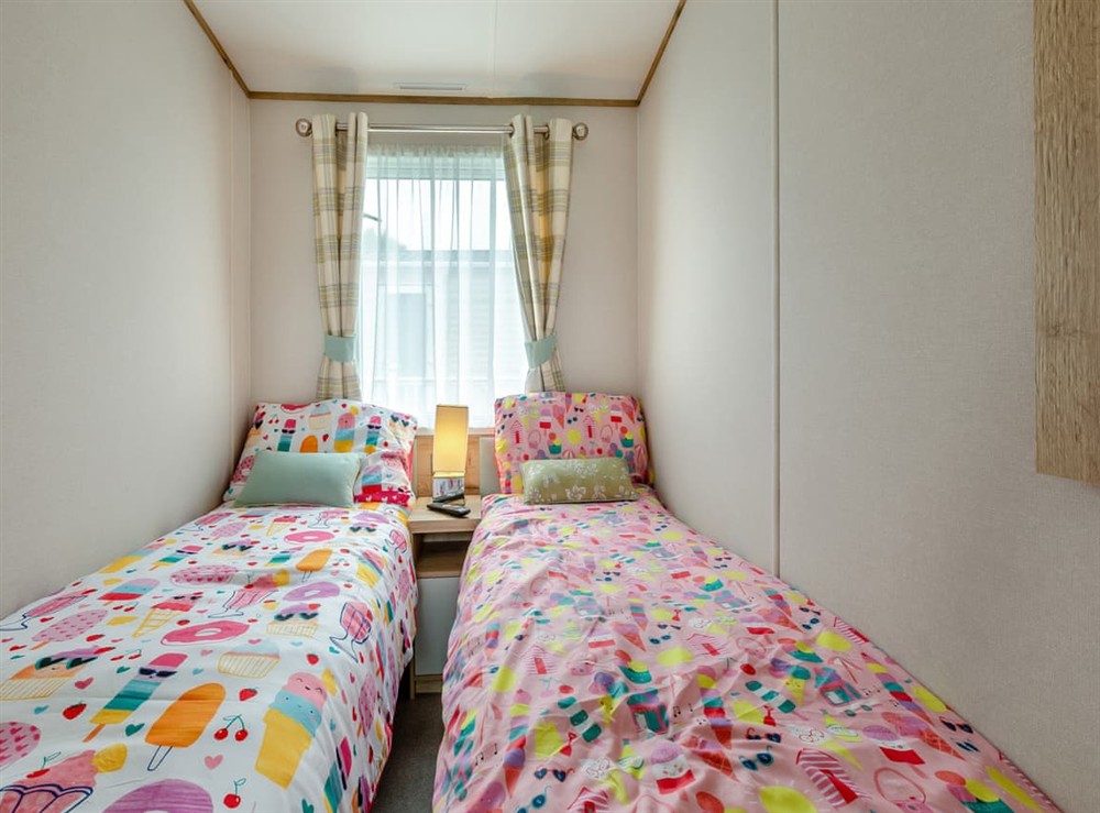 Twin bedroom at Bay View 34 in Weymouth, Dorset