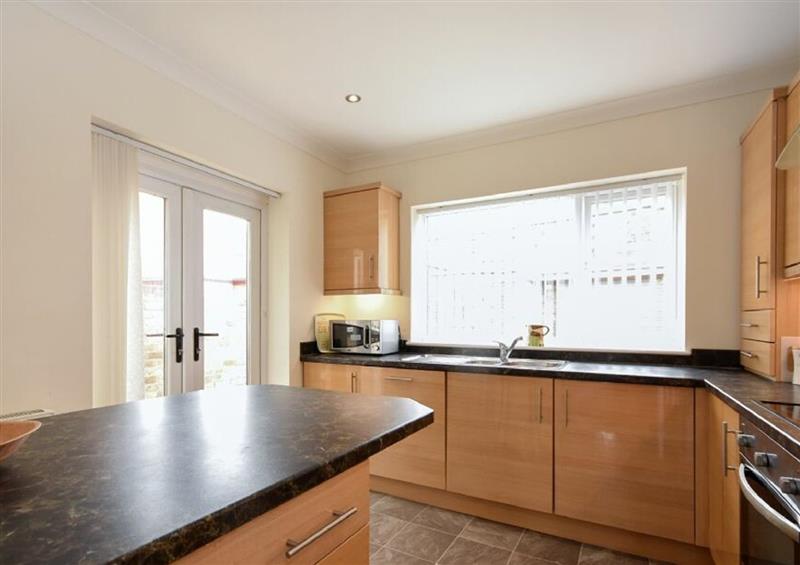 This is the kitchen at Bay View, Amble