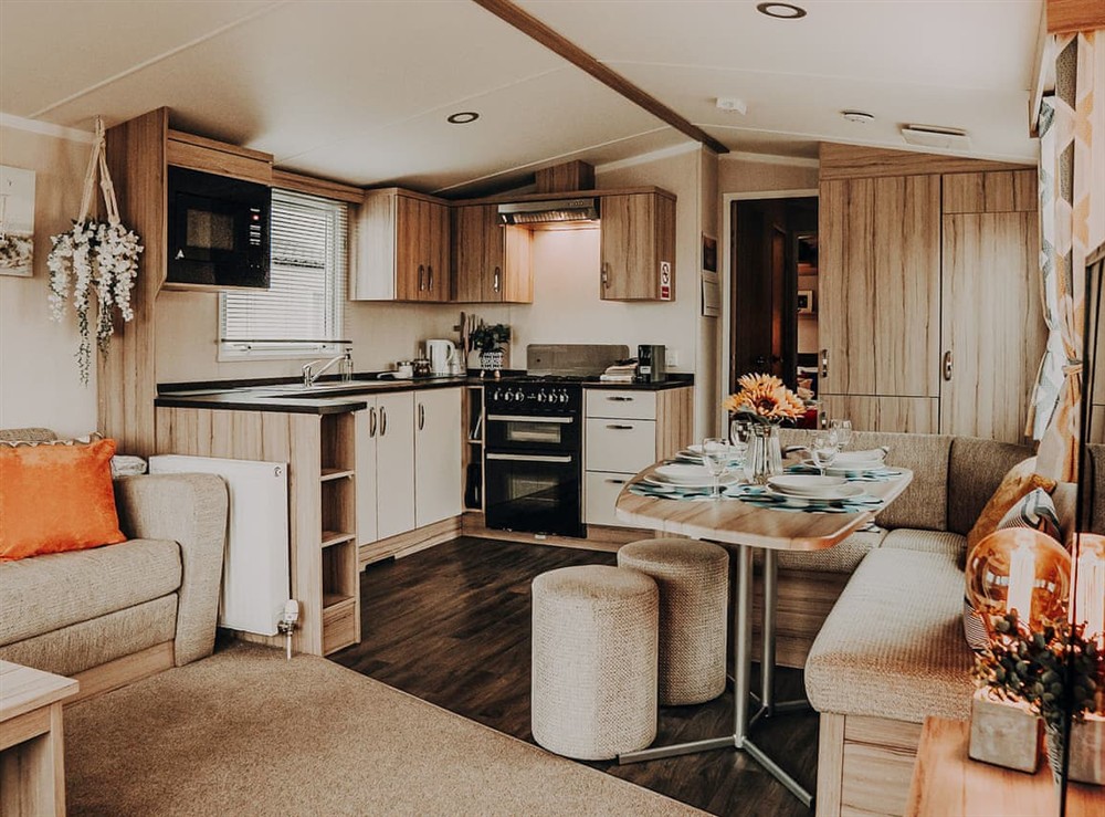 Open plan living space at Bay View in Ayr, Ayrshire