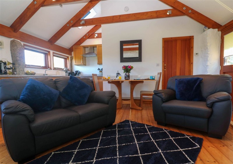 The living area at Bay View Barn, Hayle