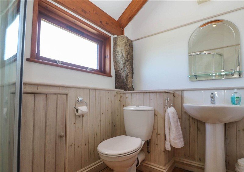 This is the bathroom at Bay View Barn, Hayle