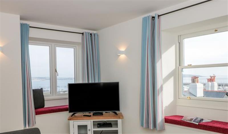 Relax in the living area at Bay View, Brixham