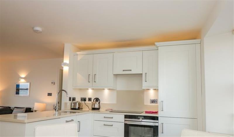 This is the kitchen at Bay View, Brixham