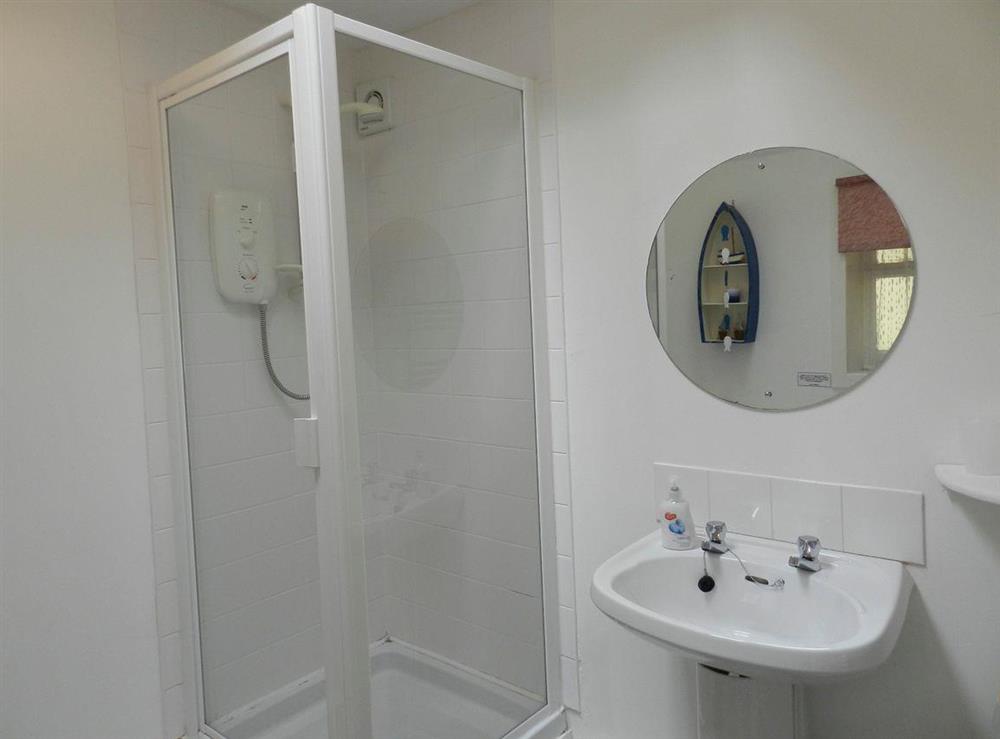 Shower room at Bay View in Brodick, Isle of Arran, Scotland