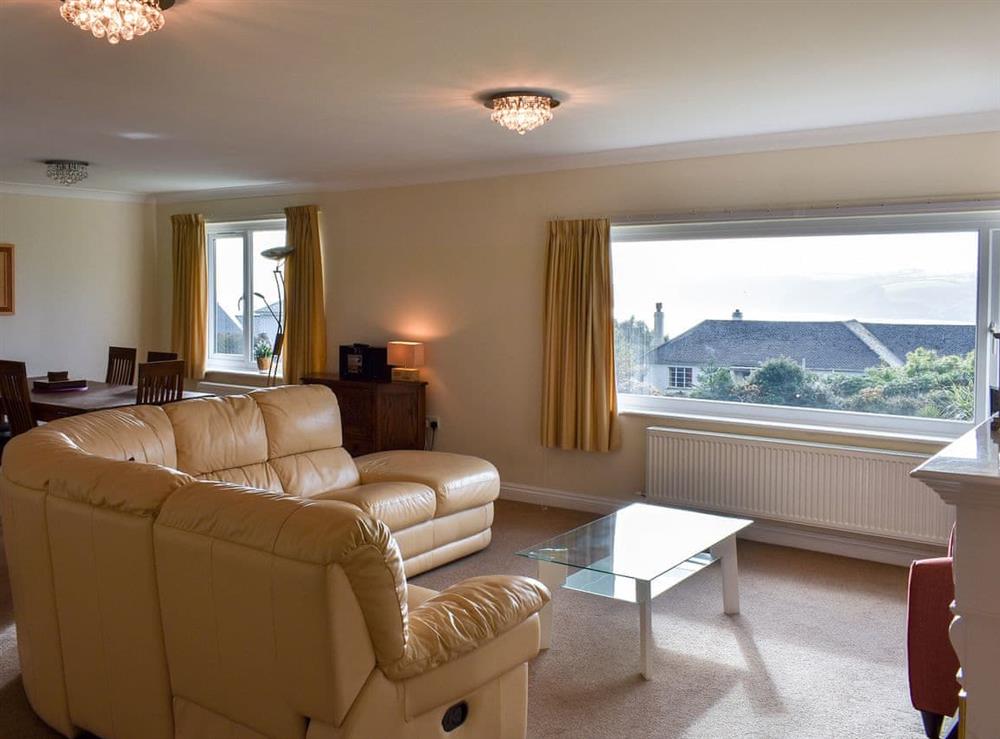 Spacious living and dining area at Bay View in Carlyon Bay, near St Austell, Cornwall