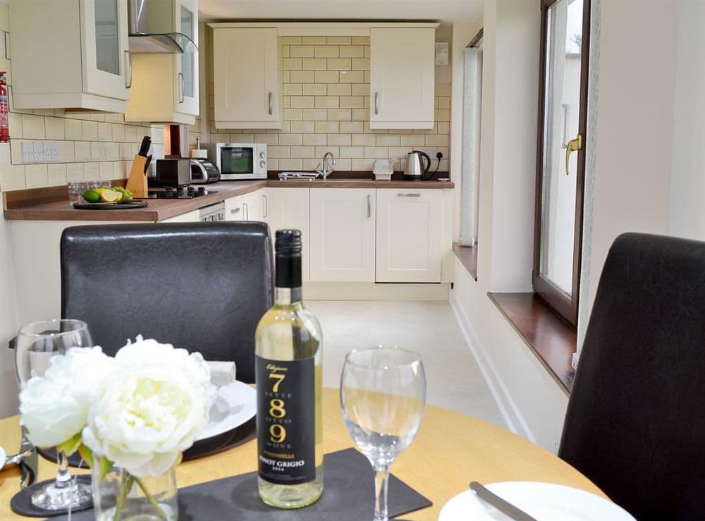 Kitchen/diner at Bay View Cottage in Llanon, Dyfed