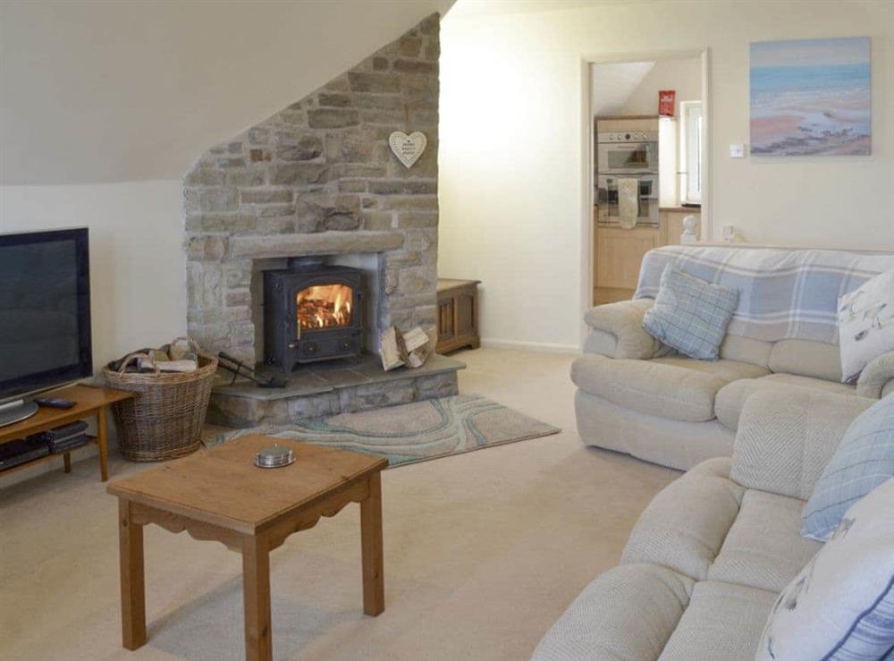 Welcoming living and dining room at Bay View in Hunmanby Gap, near Filey, North Yorkshire