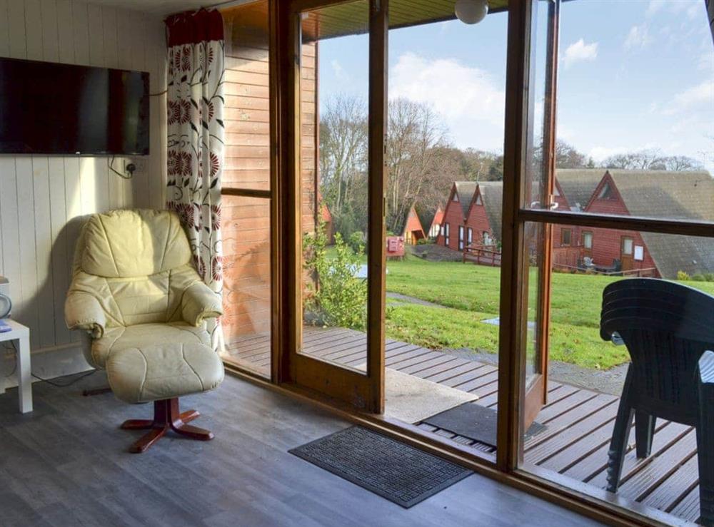The living room gives on to the verandah at Bay View in Kingsdown, near Deal, Kent