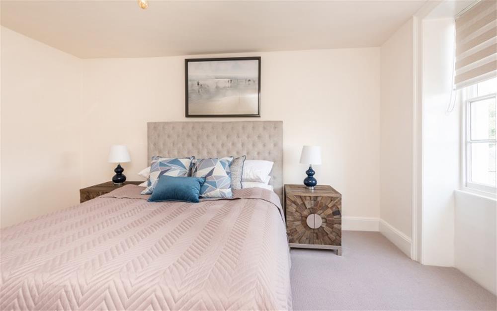 Large King size bed  at Bay View in Lyme Regis