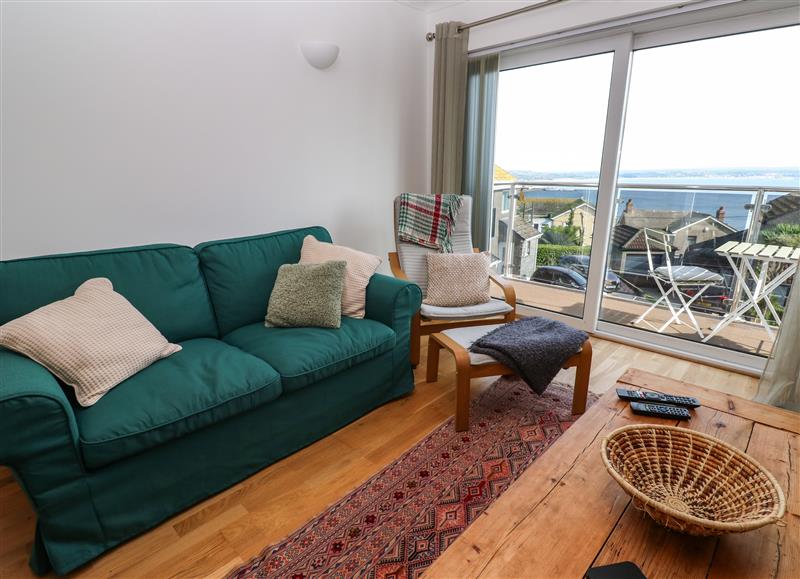Relax in the living area at Bay View, Newlyn