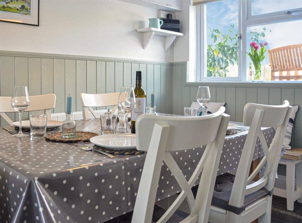 Dining Area at Bay View in Portscatho, Cornwall