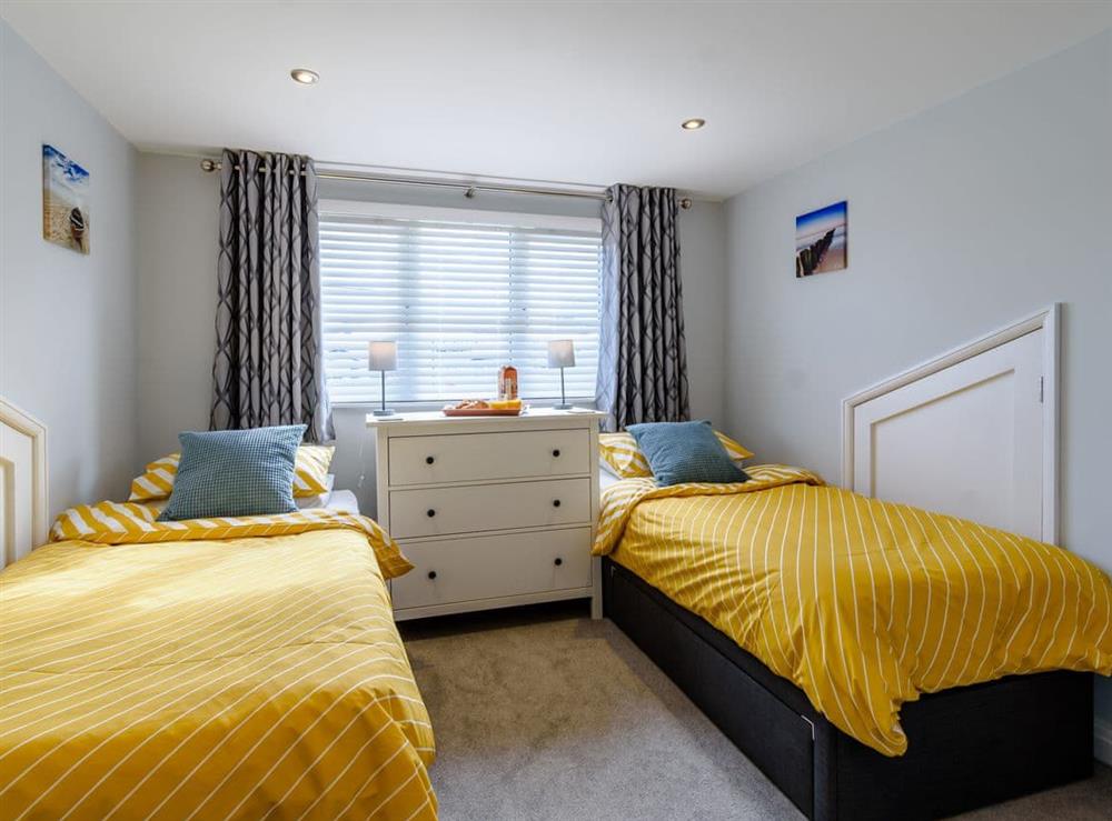 Twin bedroom at Bay View in Reighton Gap, near Filey, North Yorkshire