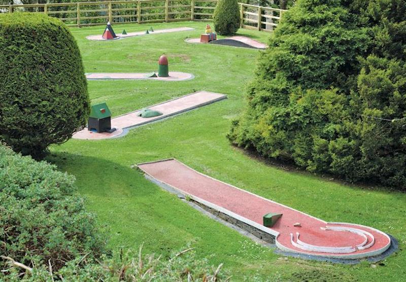 Crazy golf at Bay View Resort in Carmarthenshire, South Wales