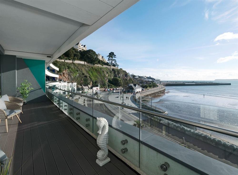 Impressive balcony with expansive sea views (photo 2) at Bay View in Torquay, Devon