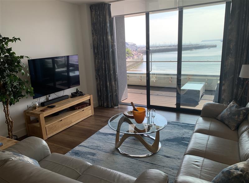 The living room at Bay View, Torquay