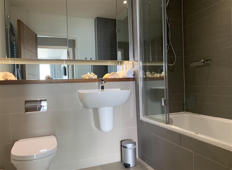 This is the bathroom at Bay View, Torquay