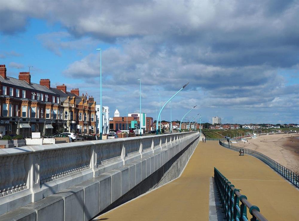 The popular Whitley Bay promenade at Bay View in Whitley Bay, Tyne and Wear