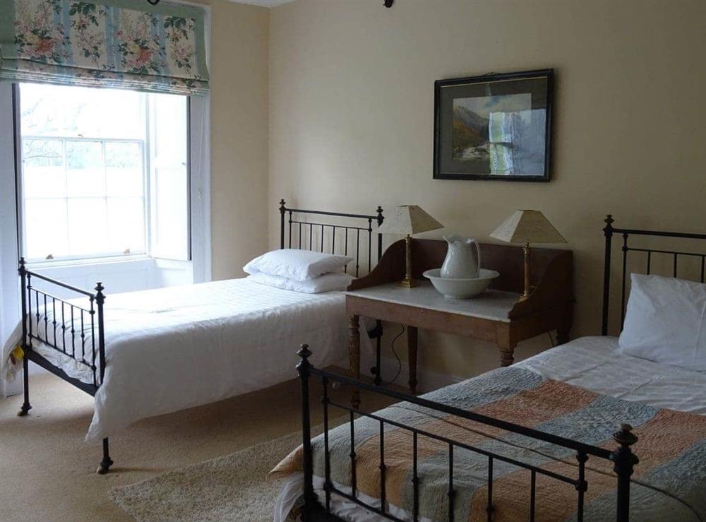 Twin bedroom at Baysdale Abbey in Kildale, near Stokesley, North Yorkshire
