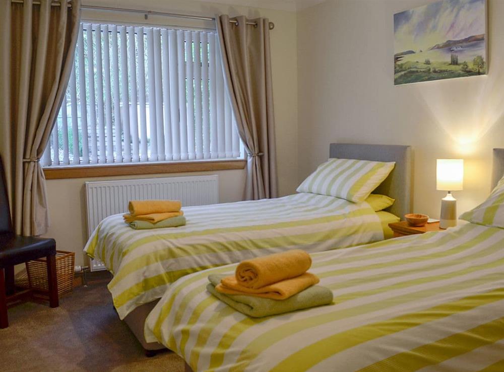 Twin bedroom at Bayshiel in Stranraer, Wigtownshire