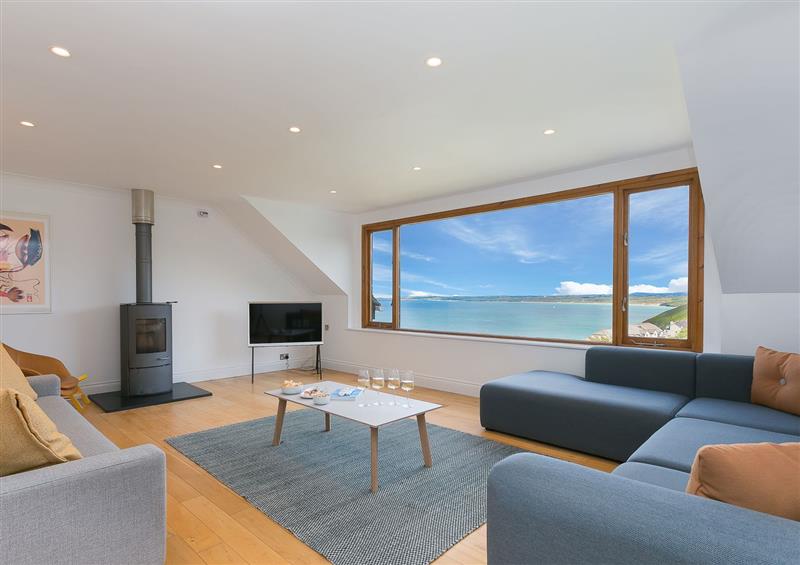 Relax in the living area at Bayside, Carbis Bay