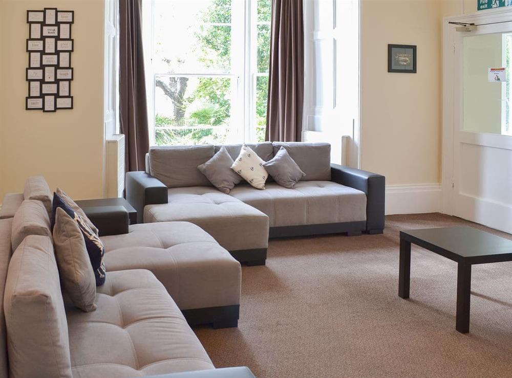 Spacious living room at Baytree House in Torquay, Devon