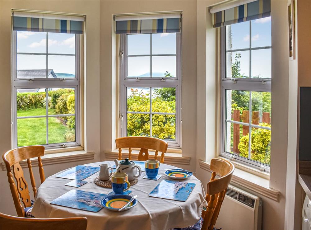 Dining Area at Bayview Apartment in Oban, Argyll
