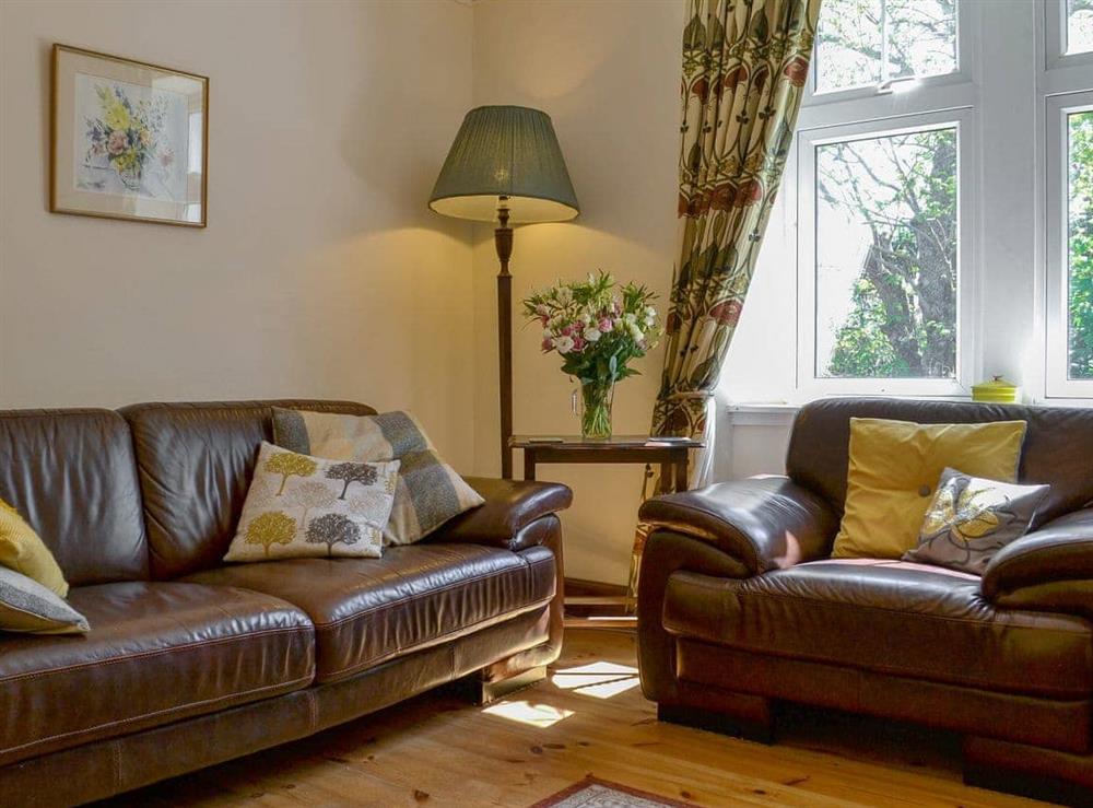 Comfortable living room at Bayview in Carradale, Argyll., Great Britain