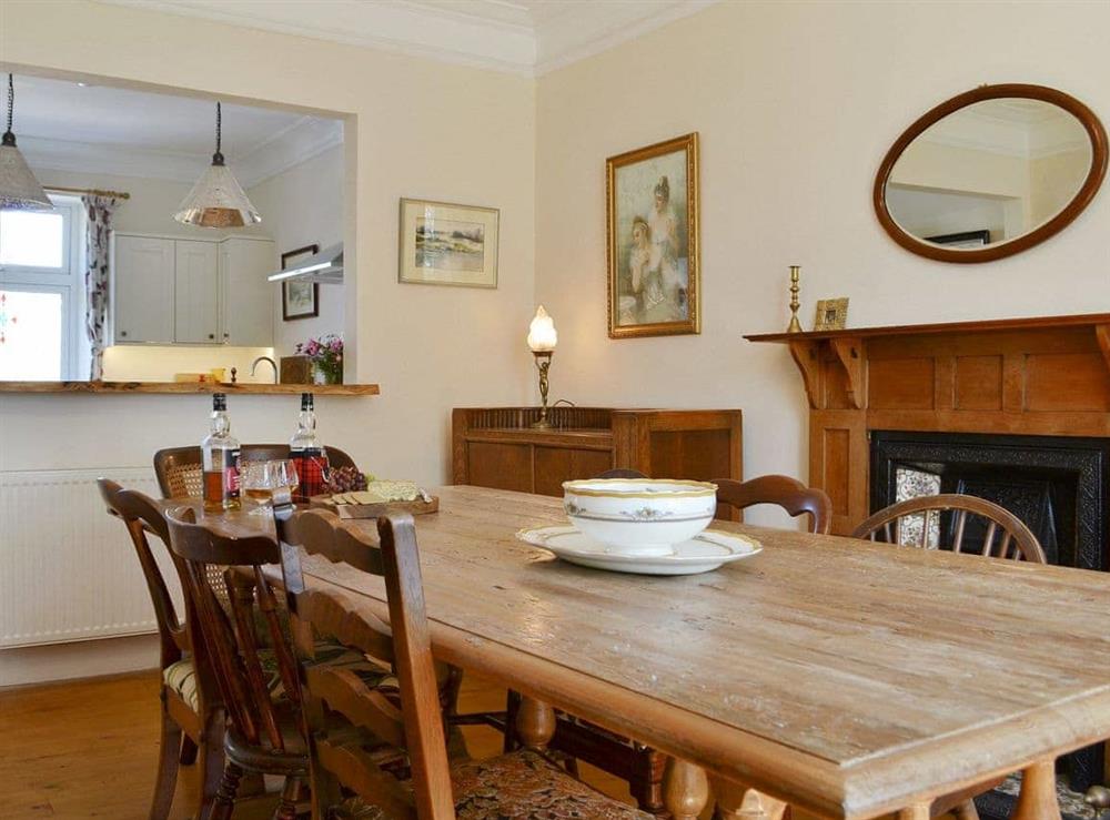 Well presented dining room/ kitchen at Bayview in Carradale, Argyll., Great Britain