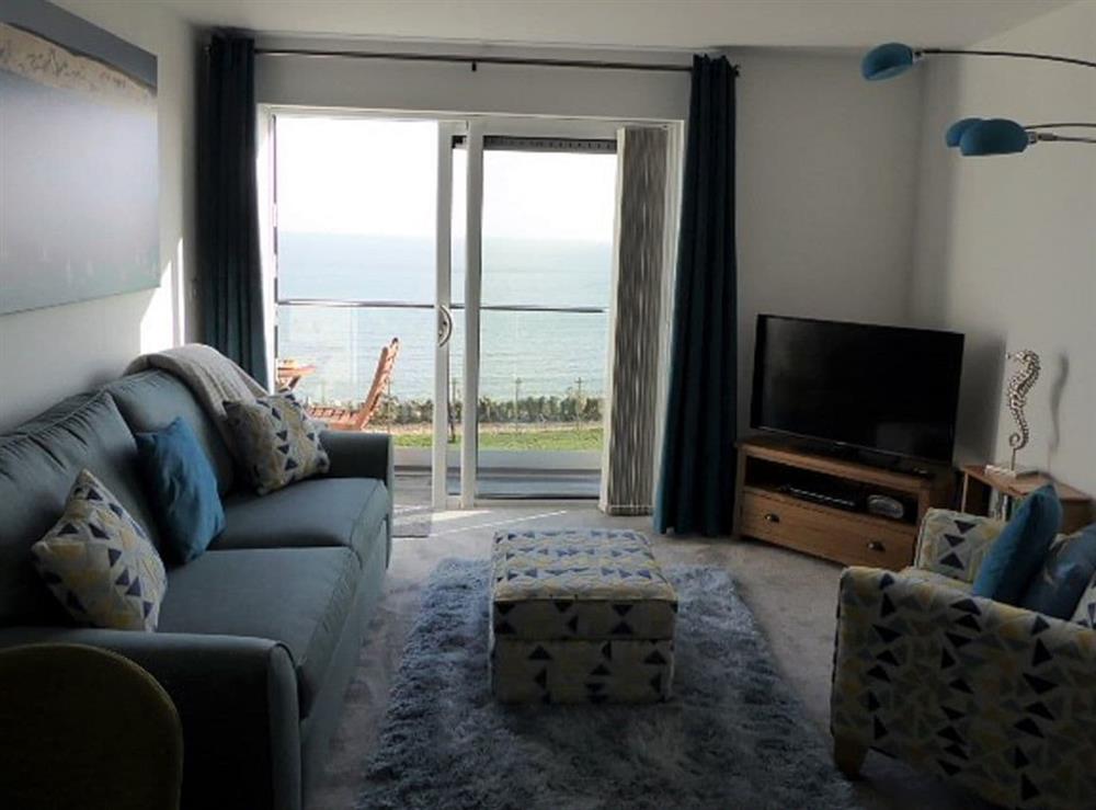 Living room at Bayview, Royal Cliff in Sandown, Isle of Wight