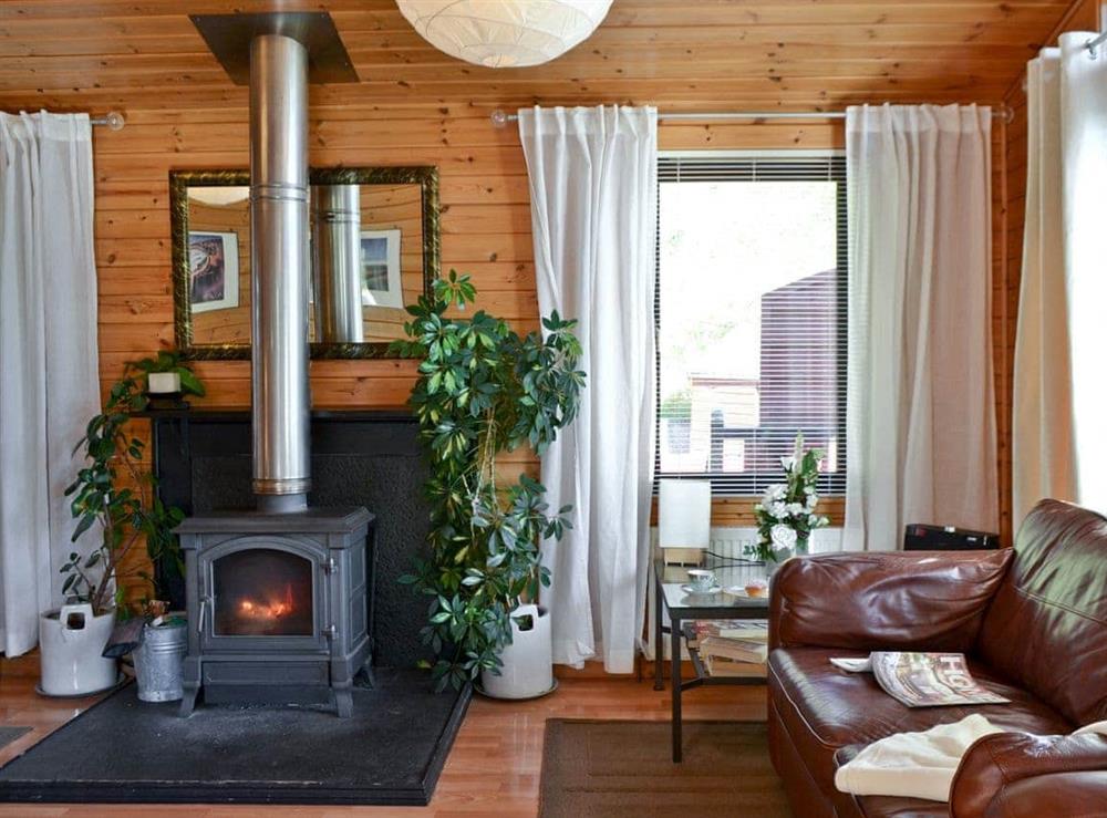 Living room at Bea Lodge in Glendevon, near Gleneagles, Clackmannanshire