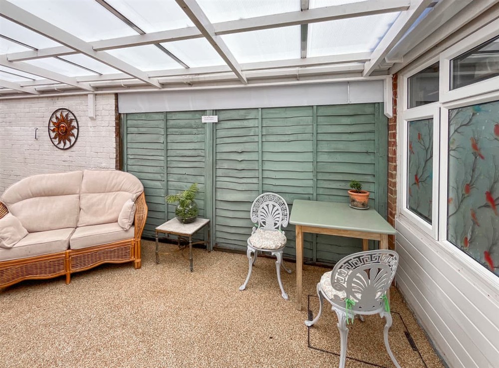 Veranda at Beach Bungalow in Bognor Regis, West Sussex