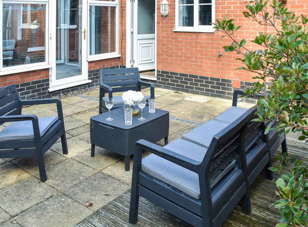 Sitting-out-area at Beach Bungalow in Gorleston-on-Sea, Norfolk