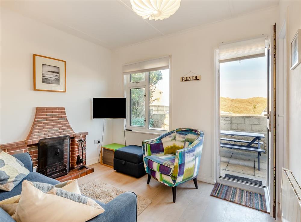 Living room at Beach Bungalow in Perranporth, Cornwall