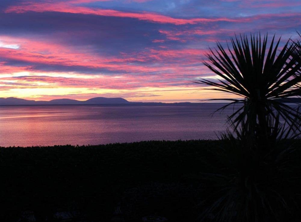 Gorgeous sunsets can be enjoyed from  the property at Beach Cottage in Clachangarbh, Gairloch, Ross-Shire