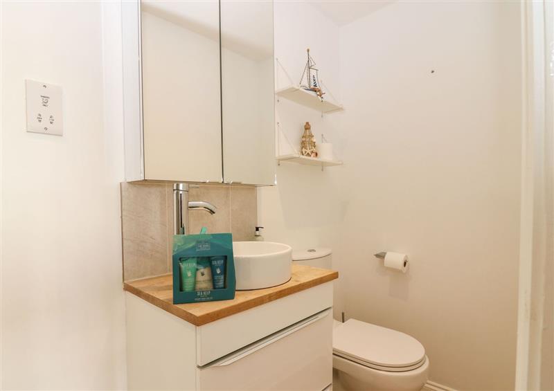 This is the bathroom at Beach Cottage, Kinghorn