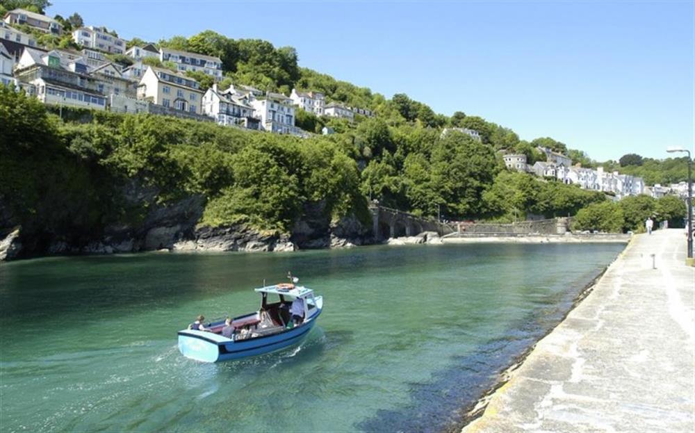 The vibrant Looe harbour at Beach Cottage in Looe