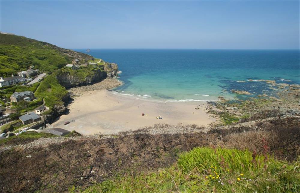 Trevaunance Cove beach, just 100 yards from Beach Cottage (photo 3) at Beach Cottage, St Agnes
