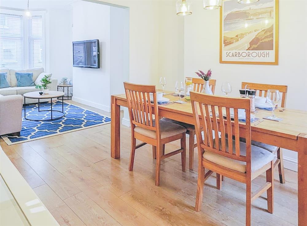 Enjoy a home cooked meal or a tasty take-away from this spacious dining area at Beach Escape in Scarborough, North Yorkshire