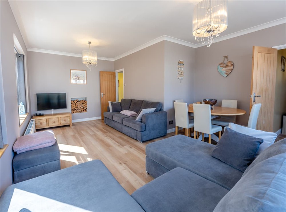 Living room/dining room at Beach Haven, 